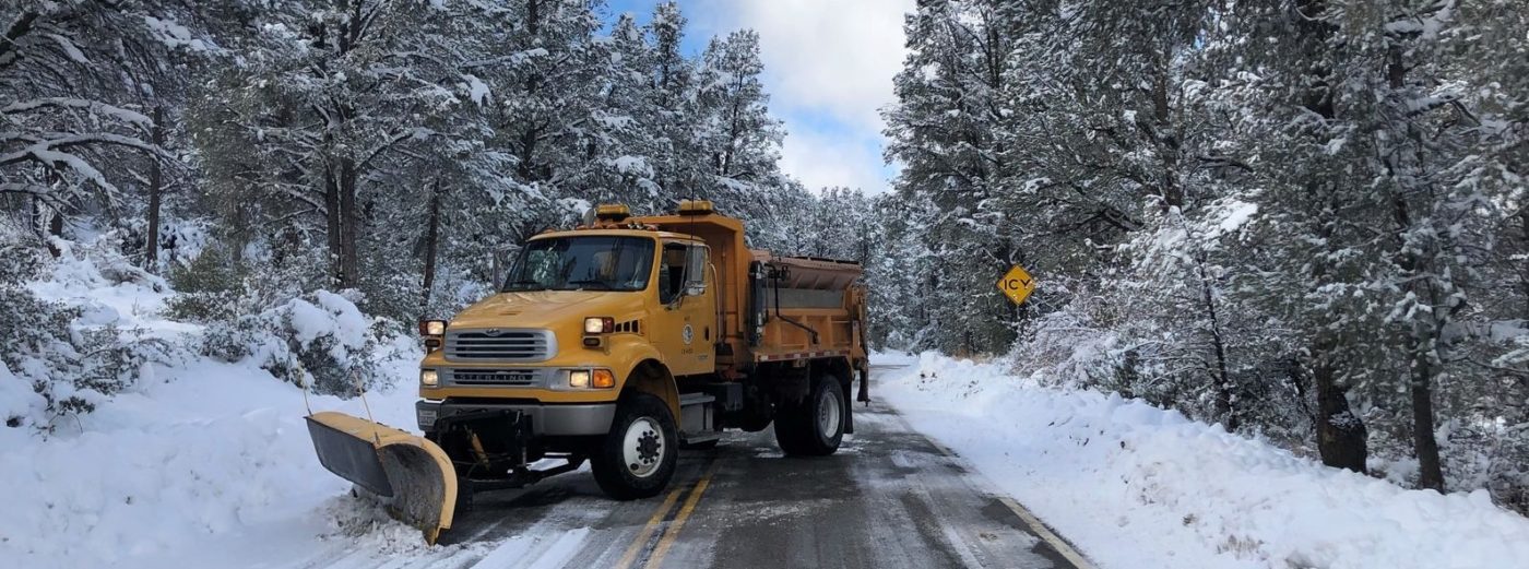 Snow Plow in Lockwood Valley Thanksgiving 2019