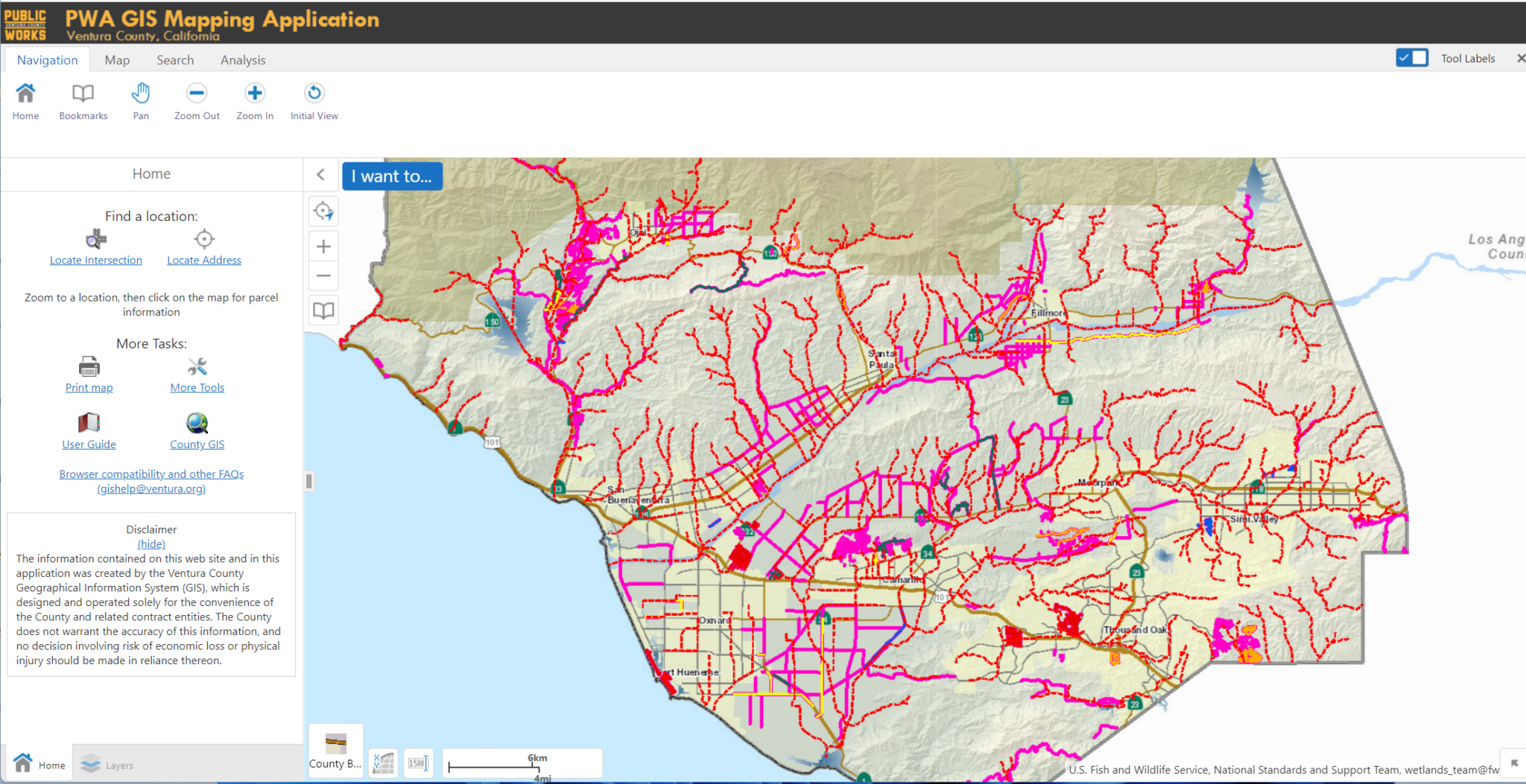 Transportation Department Interactive Map with Embedded Link to Interactive Map